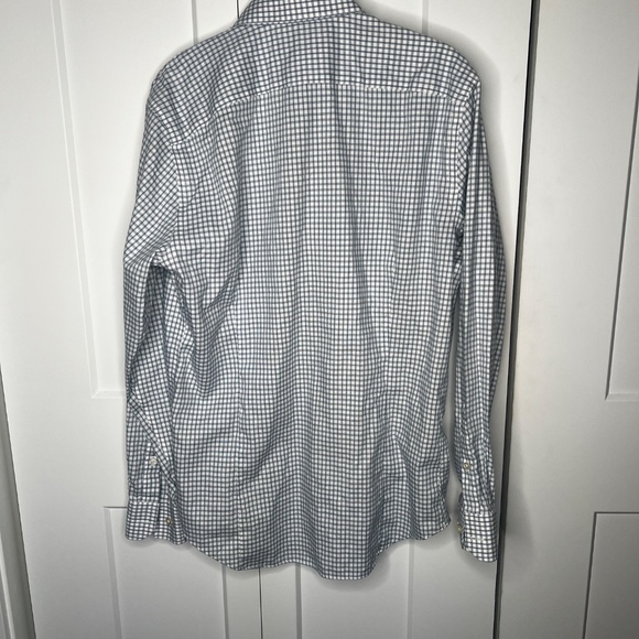 Banana Republic Factory Plaid Non Iron Slim Fit Shirt Men's Size Medium - Picture 5 of 5